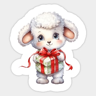 Christmas Sheep Sticker